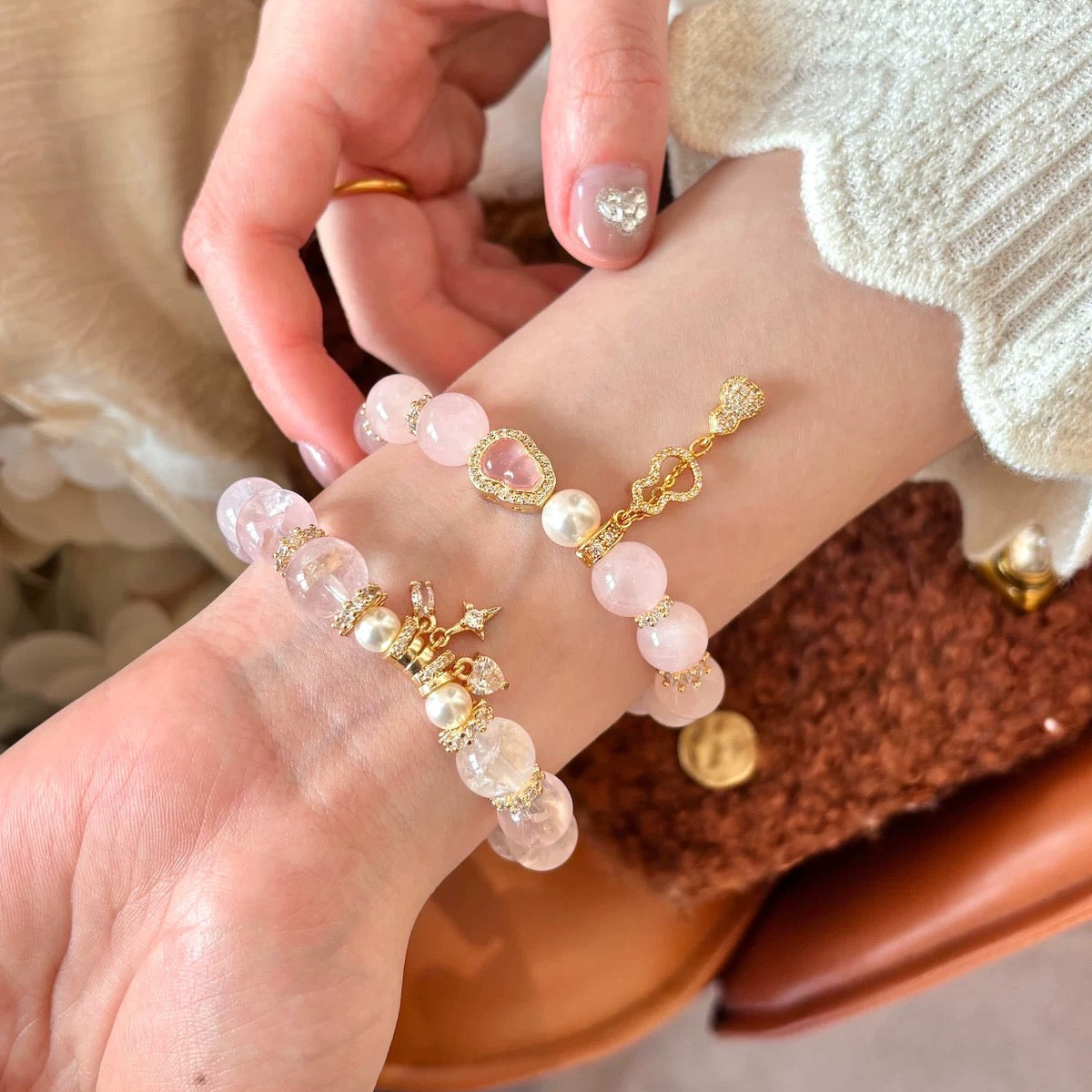 Natural Rose Quartz Bracelet – Stone of Love & Healing