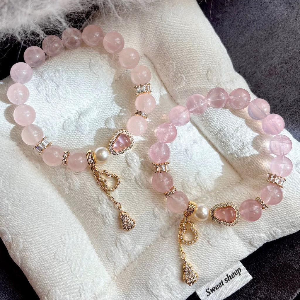Natural Rose Quartz Bracelet – Stone of Love & Healing