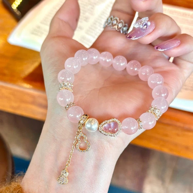 Natural Rose Quartz Bracelet – Stone of Love & Healing