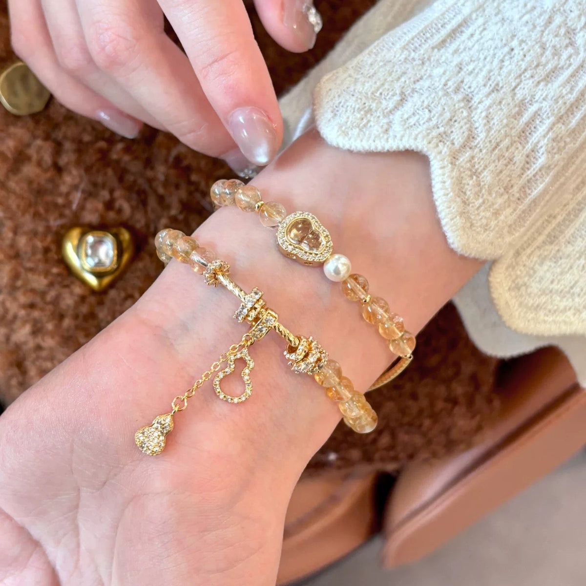 Natural Citrine Bracelet – Stone of Wealth & Energy
