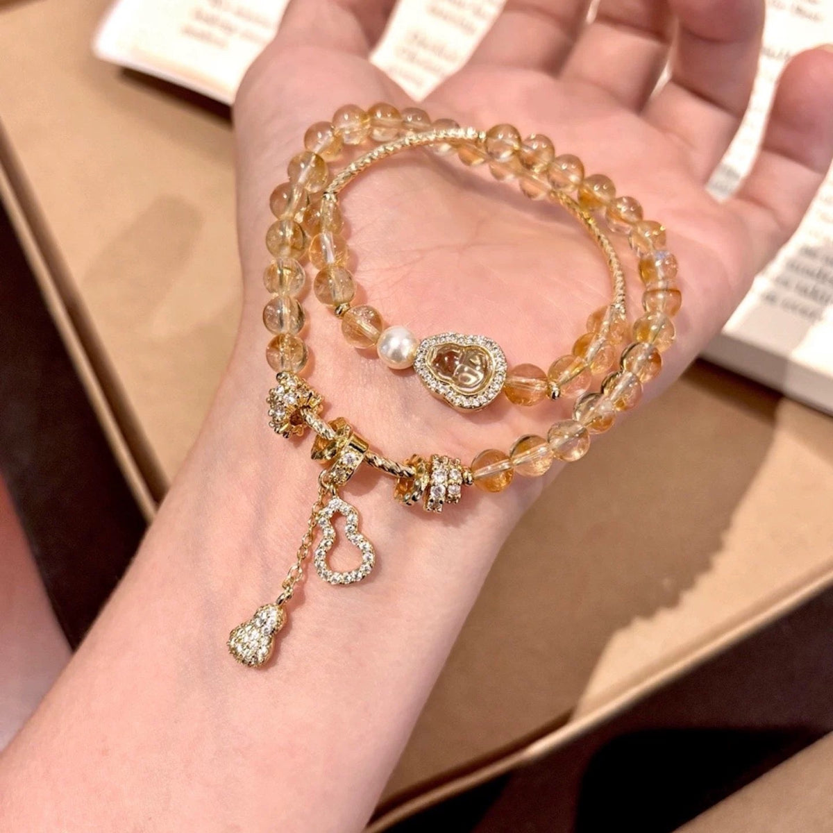 Natural Citrine Bracelet – Stone of Wealth & Energy
