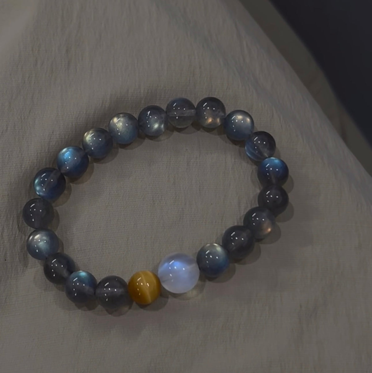 Close-up of Crystal Bracelet – Emotional Balance & Protection