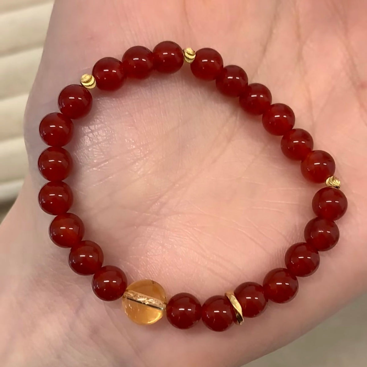 Red Agate Health & Energy Bracelet – Vitality & Wellbeing
