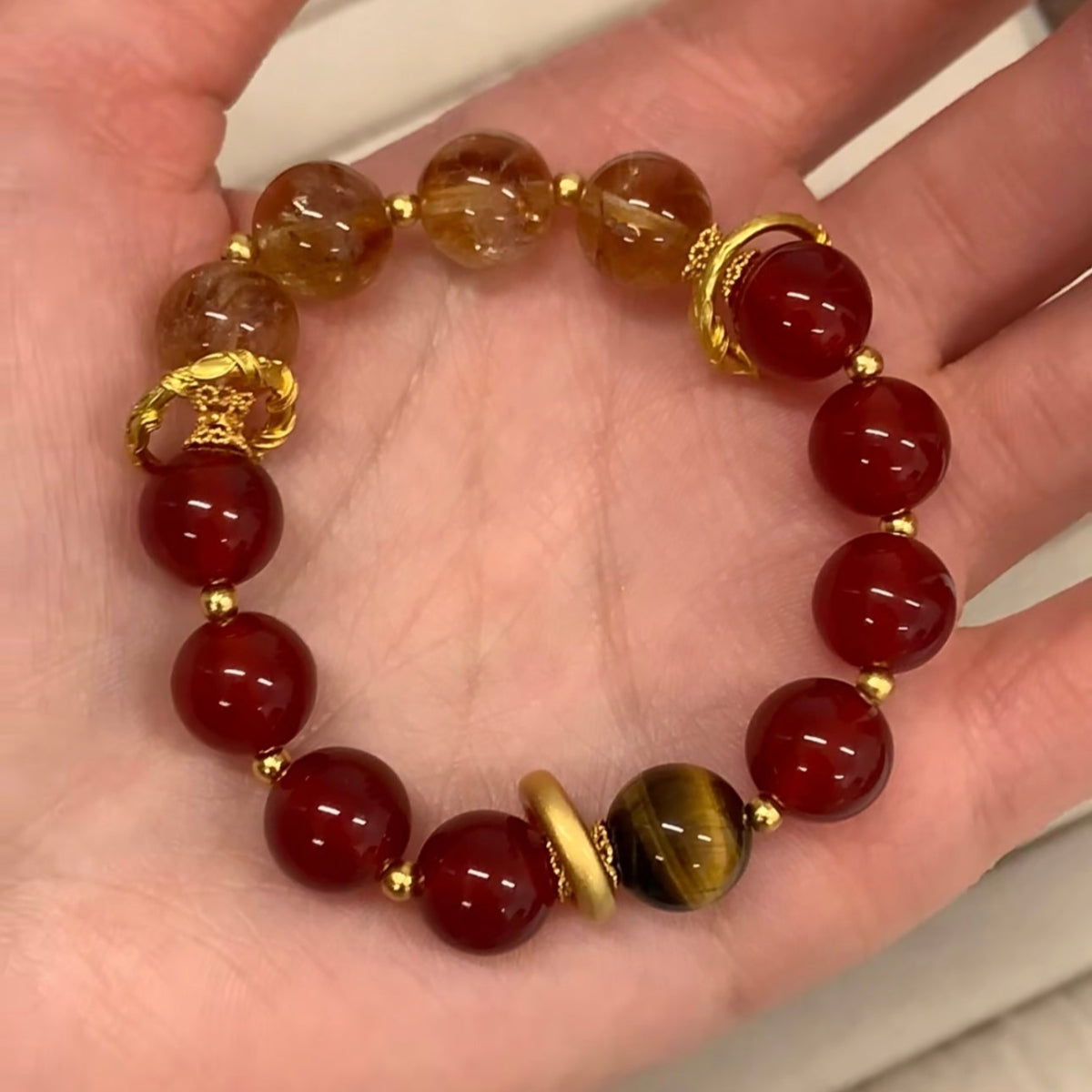 Red Agate Health & Energy Bracelet – Vitality & Wellbeing