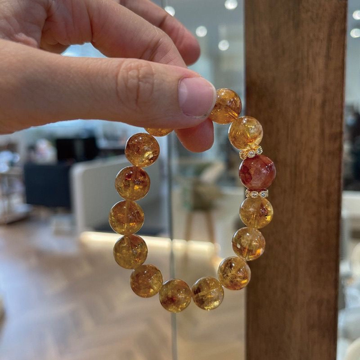 Moonlit Venus – Natural Citrine Bracelet