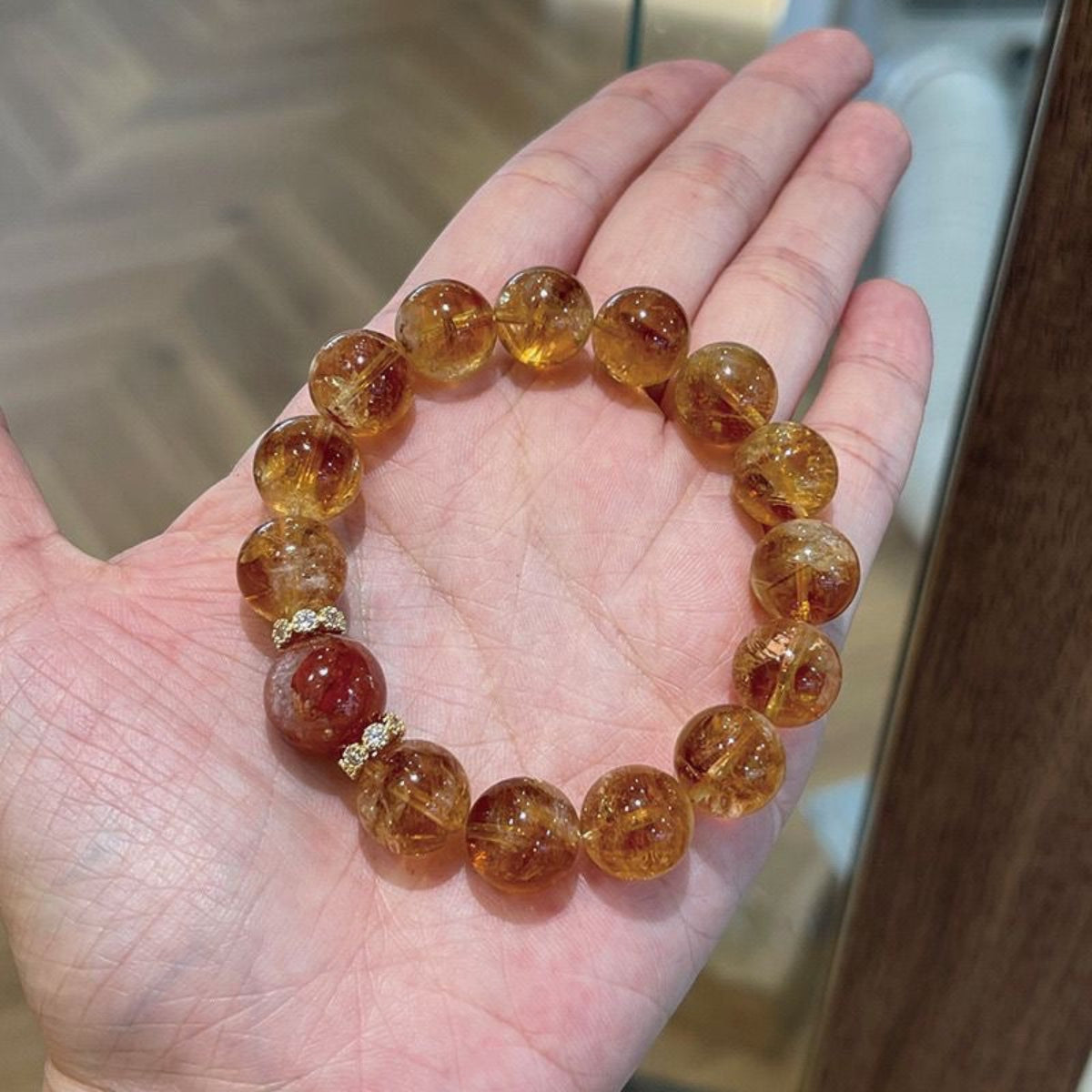 Moonlit Venus – Natural Citrine Bracelet