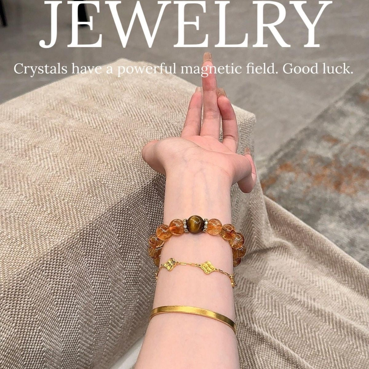 Moonlit Venus – Natural Citrine Bracelet