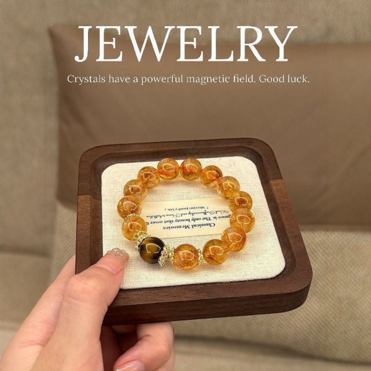 Moonlit Venus – Natural Citrine Bracelet